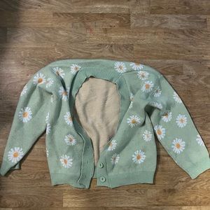 Light green daisy sweater